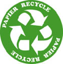 Logo papier recyclé